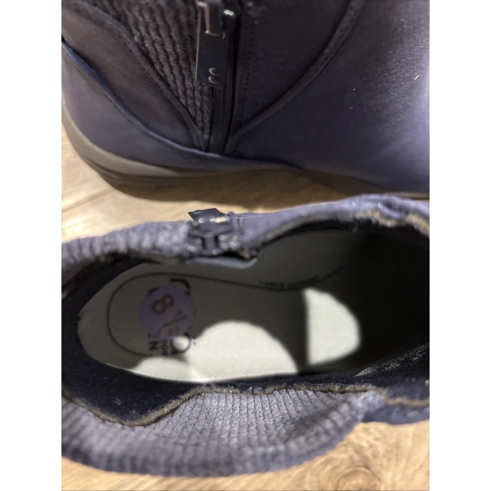 Ryka‎ Side-Zip Water-Repellent Sneaker Boots Noelle Next Academy Blue 8 1/2